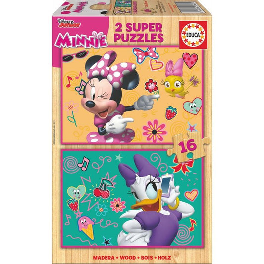 Puzle Minnie and The Happy Helpers Disney madera 2x16pzs_1
