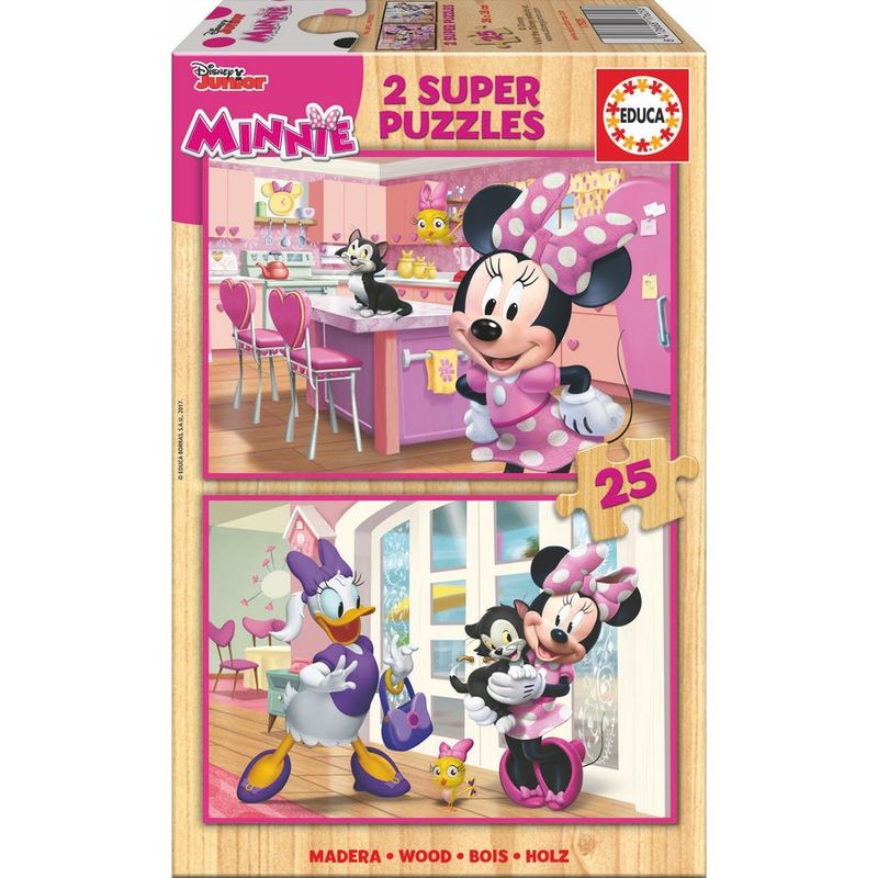 Puzle Minnie and The Happy Helpers Disney madera 2x25pzs_1