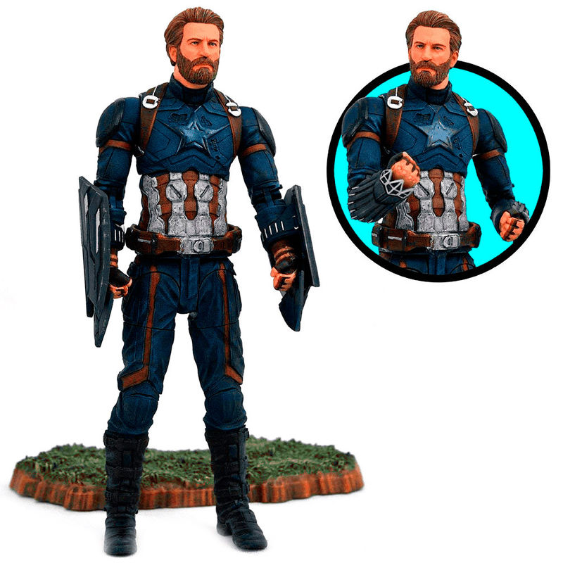 Figura articulada Capitan America Vengadores Avengers Marvel 18cm_1