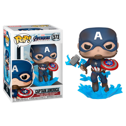 Funko POP figura Marvel Avengers Endgame Captain America with Broken Shield & Mjolnir_1