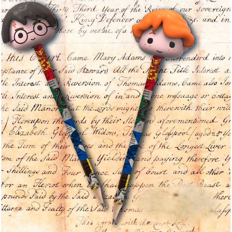 Set 2 lápices con goma 3D Harry Potter_1