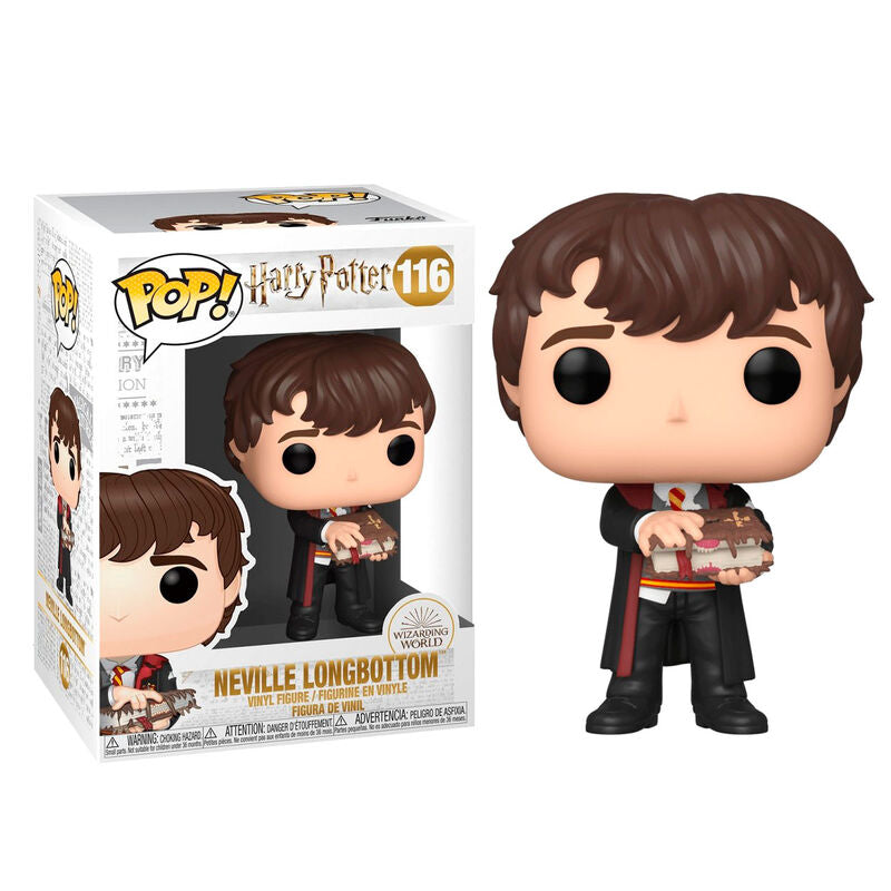 Funko POP figura Harry Potter Neville with Monster Book_1