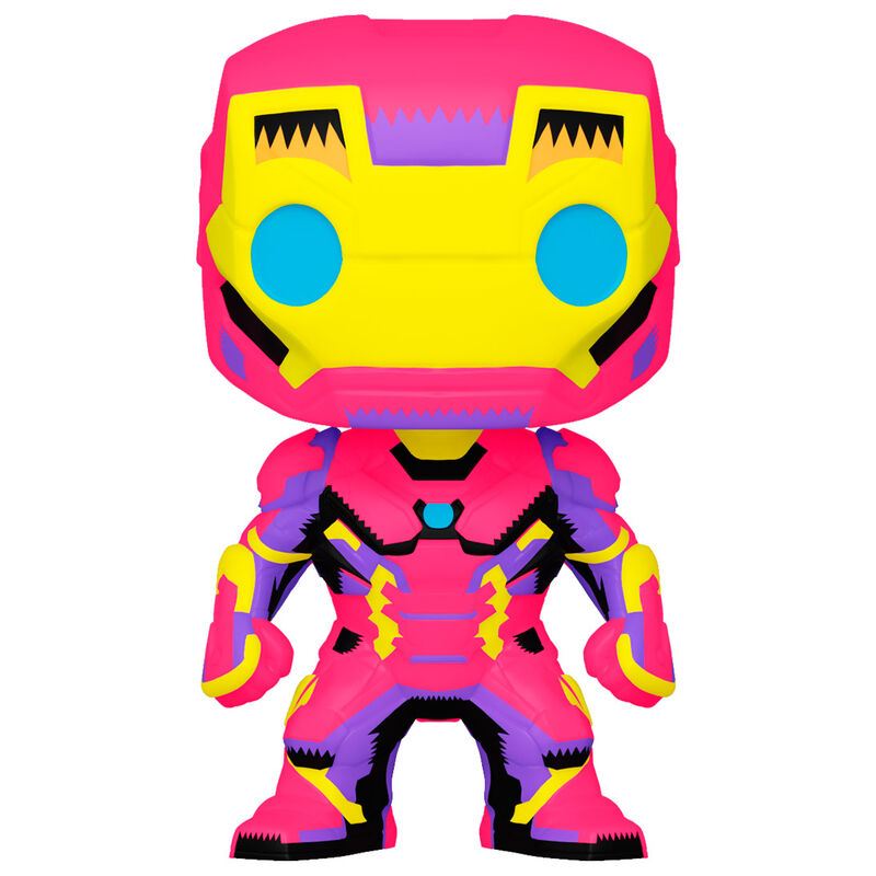 Funko POP figura Marvel Iron Man Black Light Exclusive_1