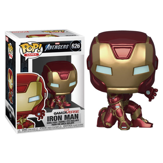 Funko POP figura Marvel Avengers Game Iron Man Stark Tech Suit_1
