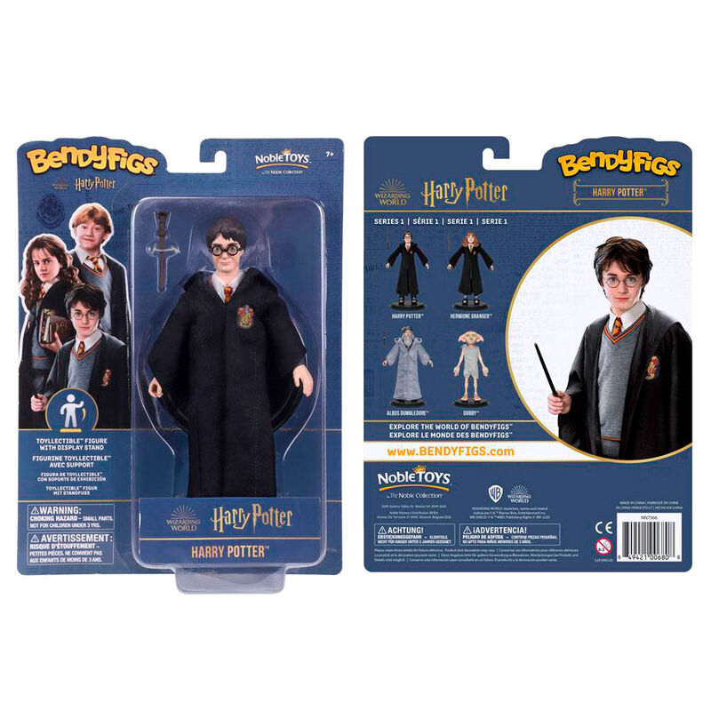Figura Maleable Bendyfigs Harry con varita Harry Potter 19cm_1
