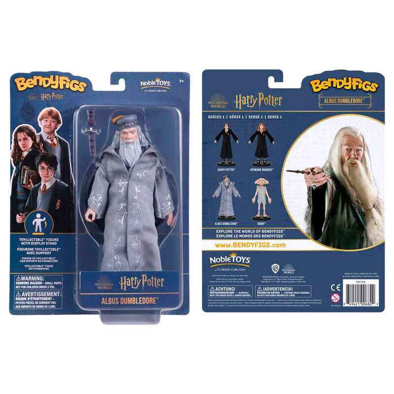 Figura Maleable Bendyfigs Dumbledore con varita Harry Potter 19cm_1