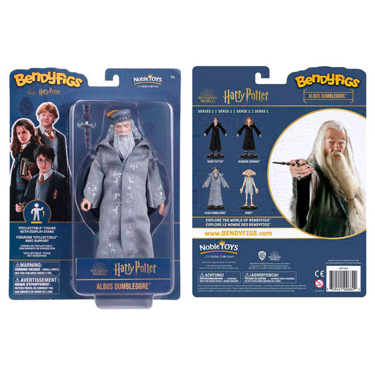 Figura Maleable Bendyfigs Dumbledore con varita Harry Potter 19cm_1