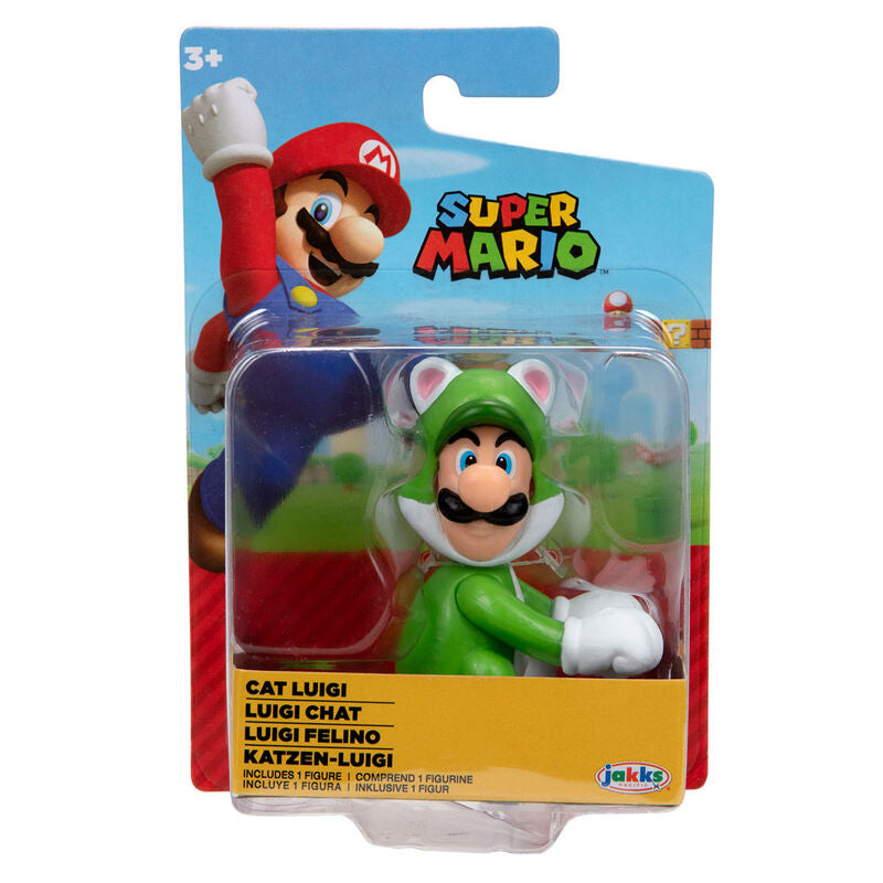 Figura Luigi Felino Super Mario Nintendo 6,5cm_1