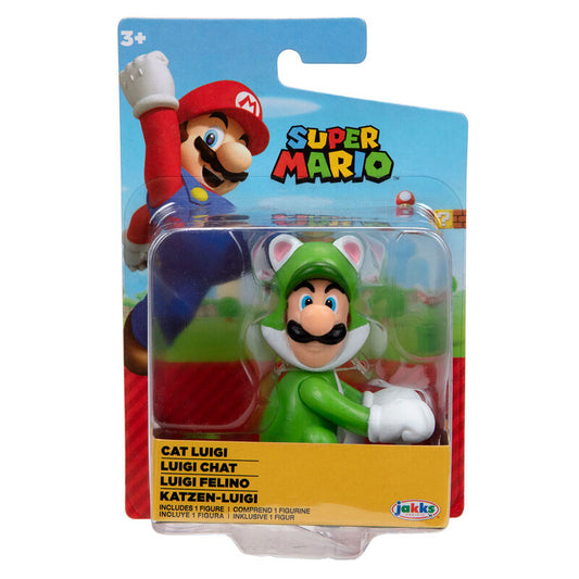 Figura Luigi Felino Super Mario Nintendo 6,5cm_1