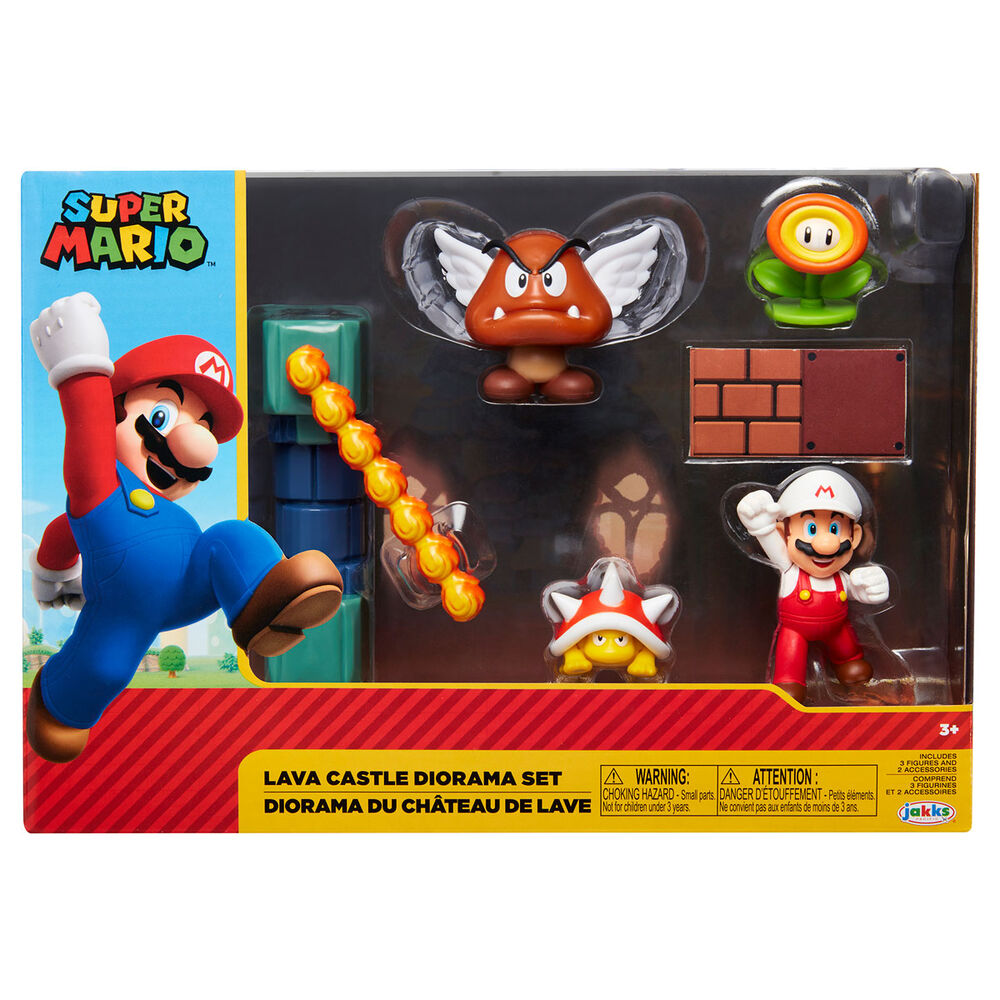 Set diorama Castillo de Lava Super Mario Nintendo_1