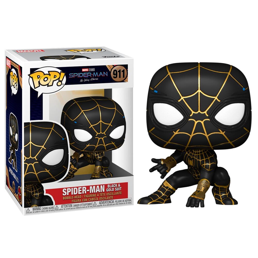Funko POP figura Marvel Spiderman No Way Home Spiderman Black & Gold Suit_1