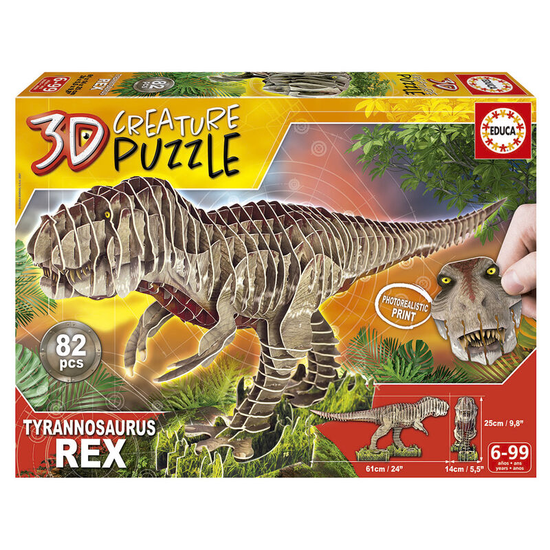 Puzle 3D Creature T-Rex 82pzs_1