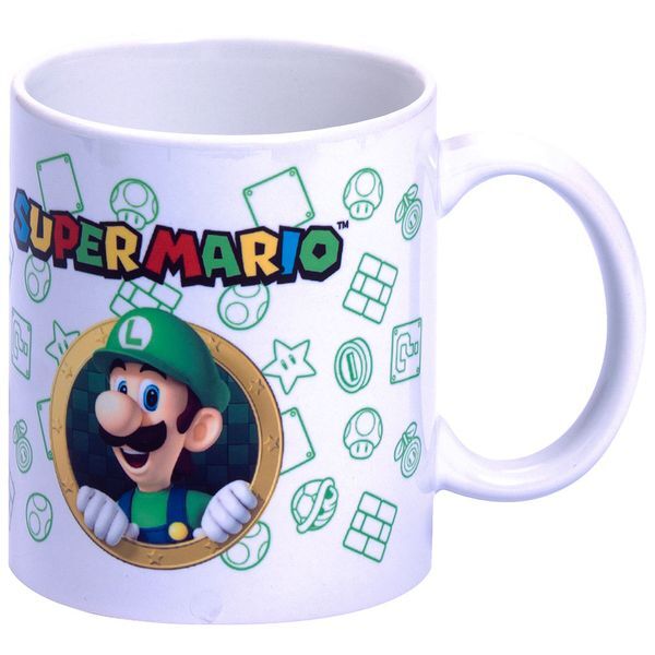 Hucha + taza Luigi Super Mario Bros Nintendo_1