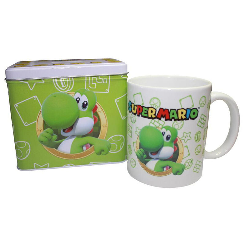 Hucha + taza Yoshi Super Mario Bros Nintendo_1