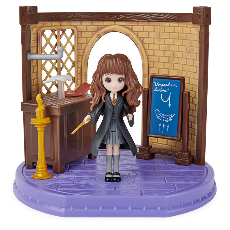 Aula Encantamientos Magicos + Figura Hermione Harry Potter 5cm_1