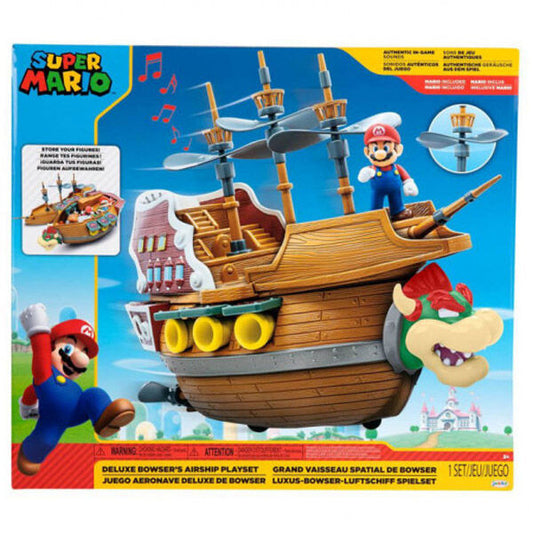 Playset Deluxe Aeronave Bowser Super Mario Nintendo_1