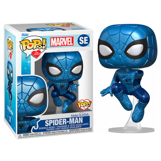 Figura POP Marvel Make a Wish Spiderman Metallic_1