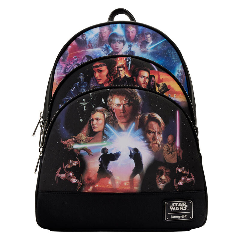 Mochila Trilogia de precuelas Star Wars Loungefly 34cm_1