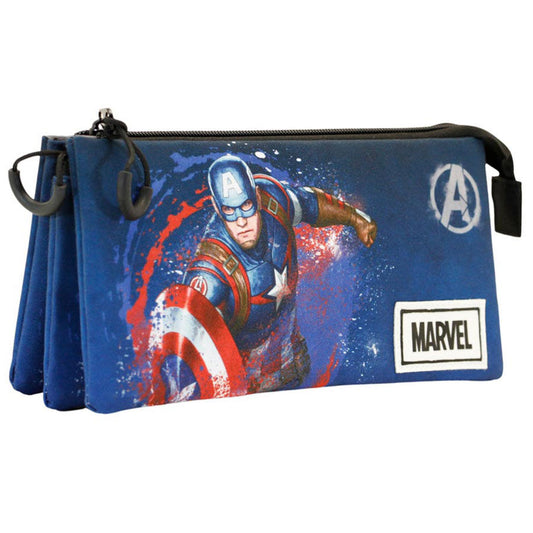 Estuche Full Capitan America Marvel triple_1