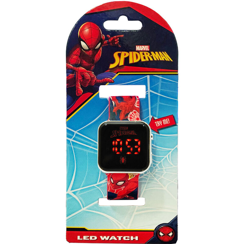 Reloj led Spiderman Marvel_1