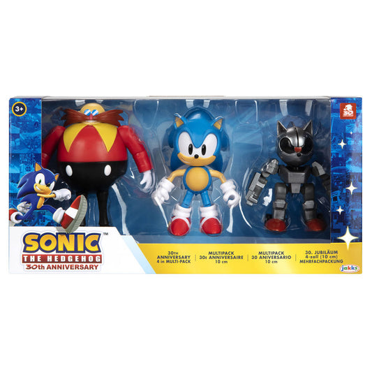 Set 3 figuras 30th Anniversary Sonic The Hedgehog 10cm_1