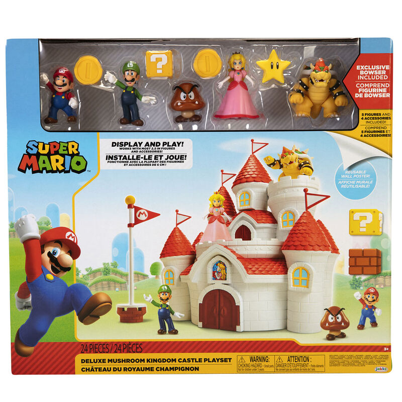 Playset Castillo Deluxe Reino Champiñon Super Mario Bros_1