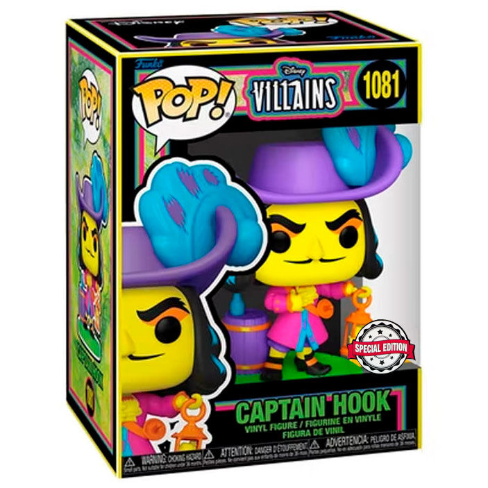 Figura POP Disney Villains Hook Black Light Exclusive_1