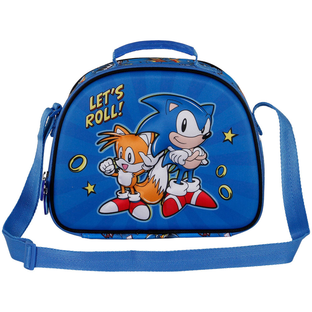 Bolsa portameriendas 3D Lets Roll Sonic The Hedgehog_1