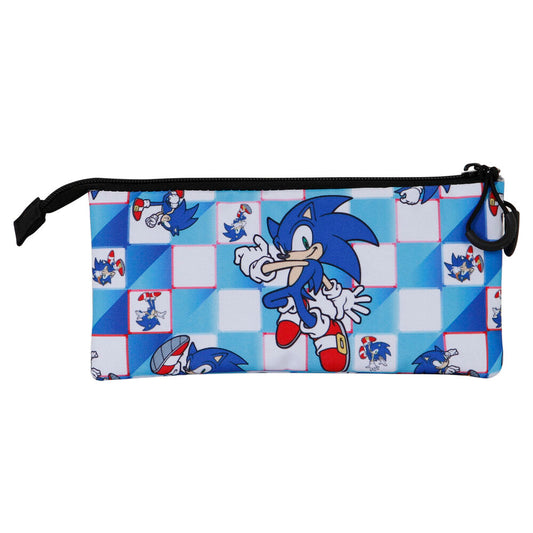 Estuche Blue Lay Sonic The Hedgehog triple_1