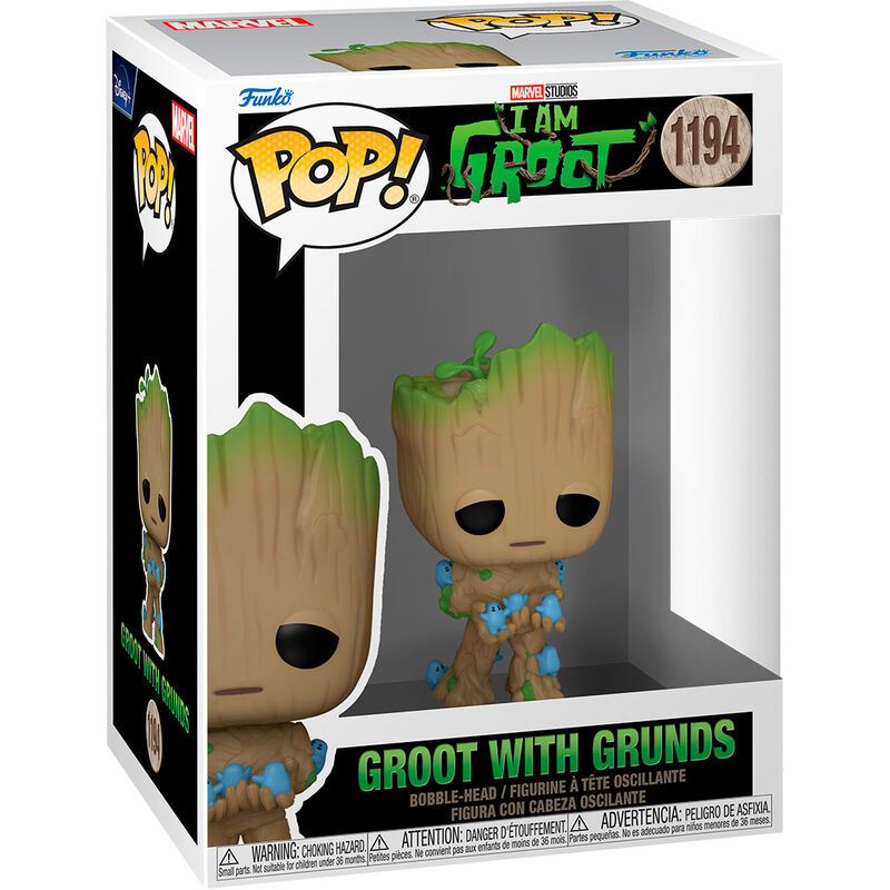 Funko POP figura Marvel I am Groot - Groot with Grunds_1