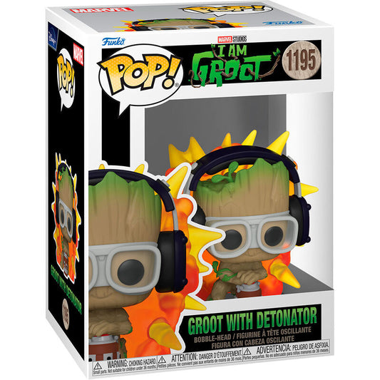 Funko POP figura Marvel I am Groot - Groot with Detonator_1