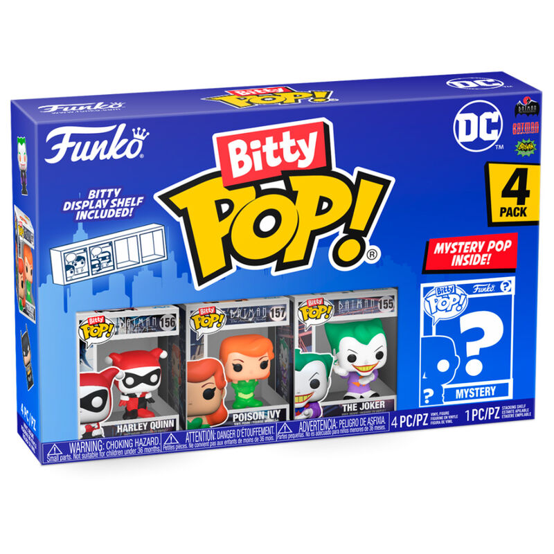 Set 4 figuras Bitty POP DC Comics Harley Quinn_1