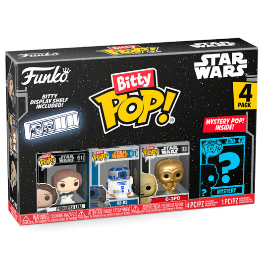 Set 4 figuras Bitty POP Star Wars Leia_1