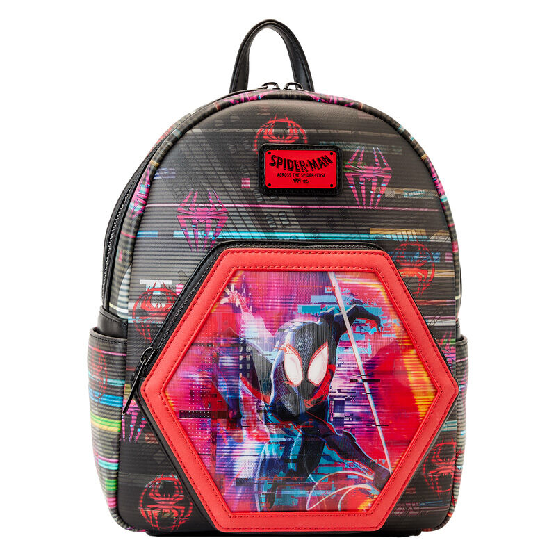 Mochila lenticular Cruzando el Multiverso Spiderman Marvel Loungefly 27cm_1