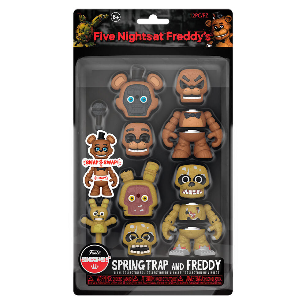 Set 2 figuras Snaps! Five Nights at Freddys Springtrap and Freddy_1