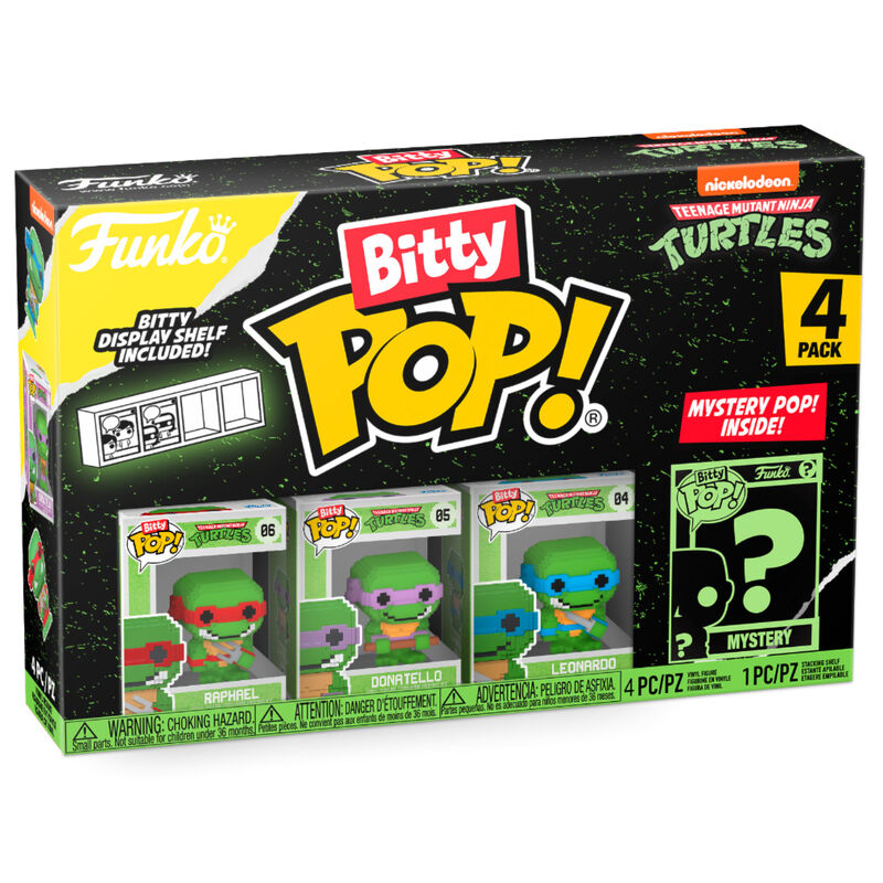 Set 4 figuras Bitty POP Tortugas Ninja Blit_1