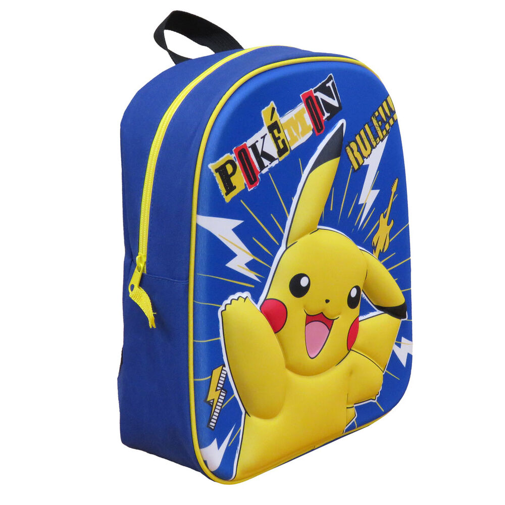Mochila 3D Pikachu Pokémon 30cm_1