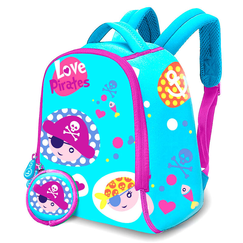 Mochila + monedero Love Pirates neopreno 25cm_1