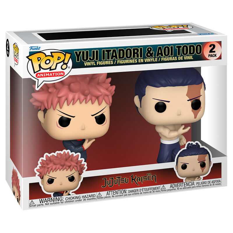 Set 2 figuras POP Jujutsu Kaisen Yuji Itadori & Aoi Todo_1