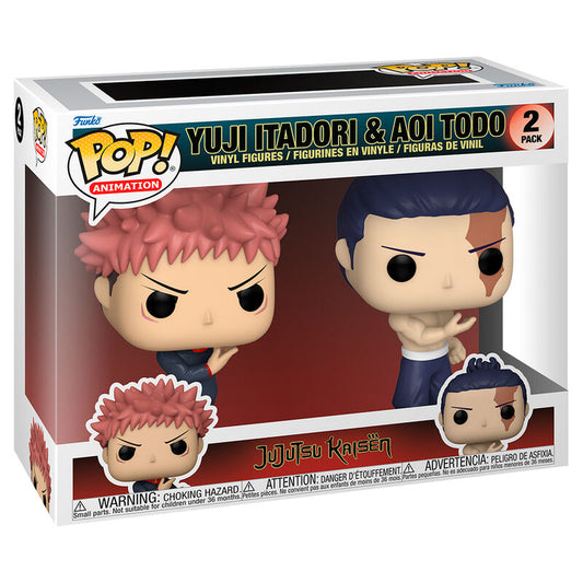 Set 2 figuras POP Jujutsu Kaisen Yuji Itadori & Aoi Todo_1