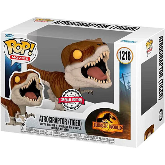 Funko POP figura Jurassic World Atrociraptor Tiger Exclusive_1