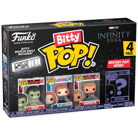 Set 4 figuras Bitty POP Marvel The Infinity Saga Hulk_1