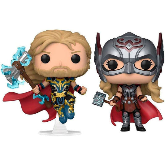 Set 2 figuras POP Marvel Thor Love and Thunder Thor & Mighty Thor Exclusive_1