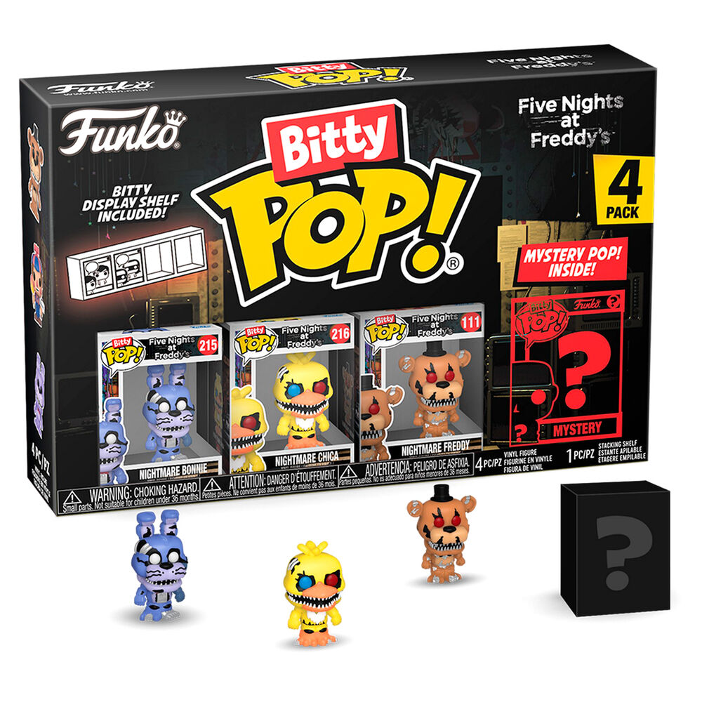 Set 4 figuras Bitty POP Five Nights at Freddys Nightmare Bonnie_1