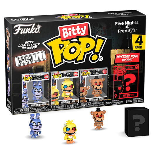 Set 4 figuras Bitty POP Five Nights at Freddys Nightmare Bonnie_1