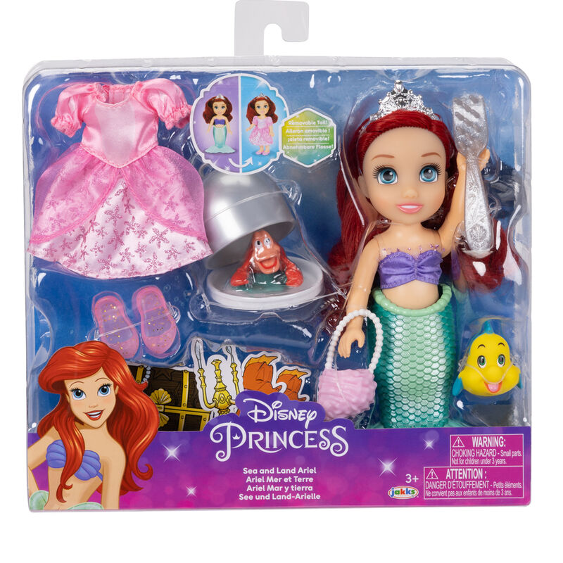 Muñeca Ariel Mar y Tierra La Sirenita Disney 15cm_1
