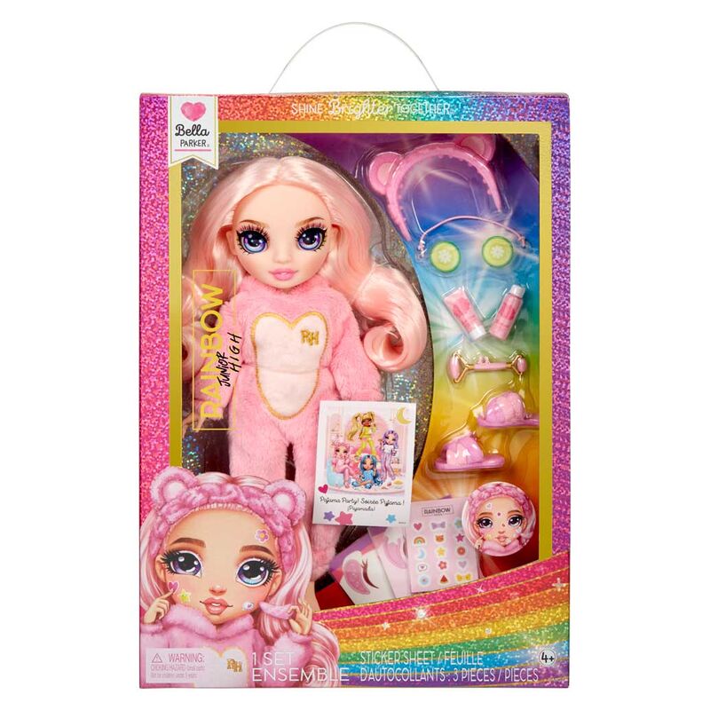 Muñeca Bella Fiesta pijama Rainbow High 22cm_1