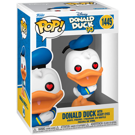 Funko POP figura Disney 90 Aniversario Donald Duck with heart eyes_1