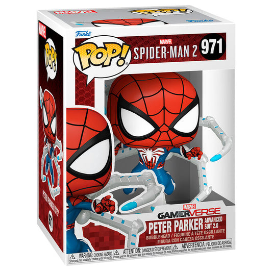 Funko POP figura Marvel Spiderman 2 Peter Parker Advanced Suit 2.0_1