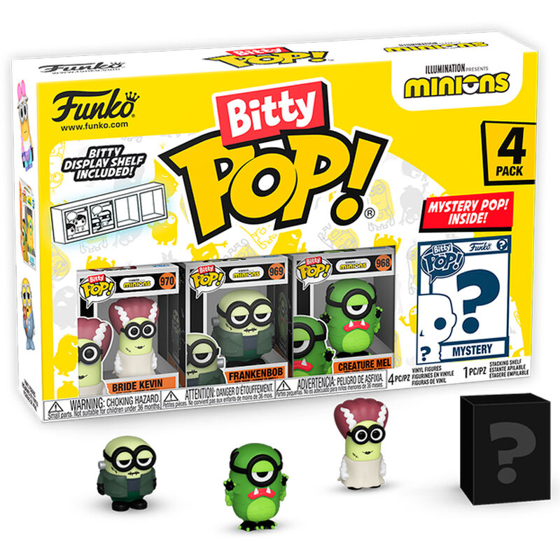 Set 4 figuras Bitty POP Minions Series 2_1